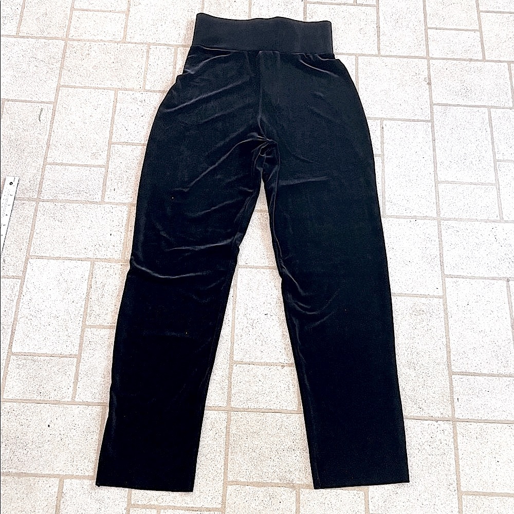 Plush Velvet Snatch Waist Lounge-y Jazz Pants M NWOT